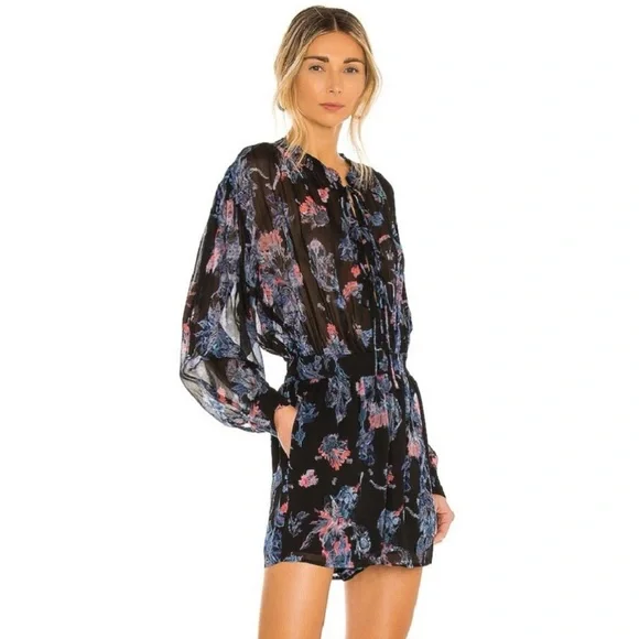 NEW IRO REVOLVE BLACK PRINTED ROMPER - Picture 4 of 10